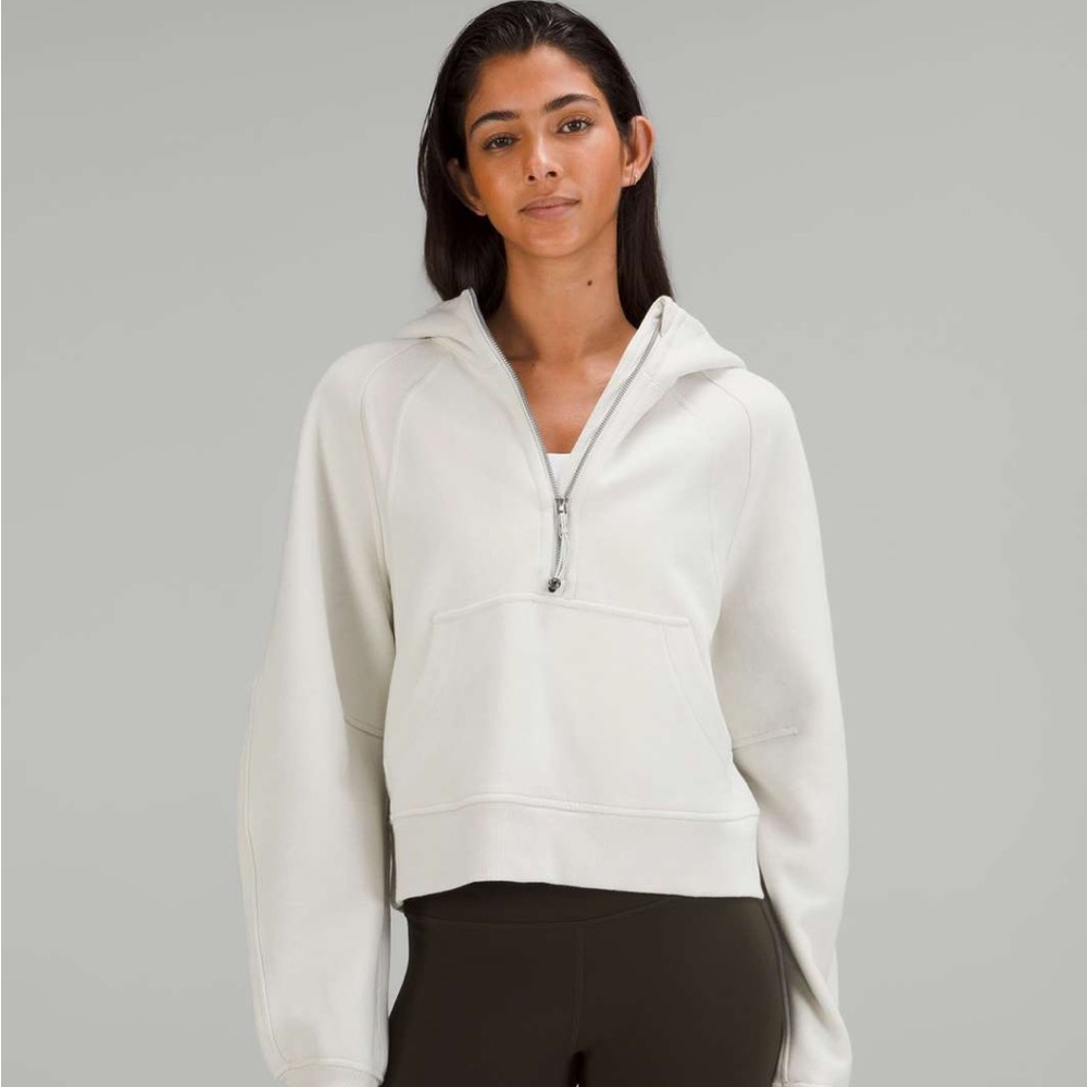 Lululemon scuba quarter zip bone xs/s